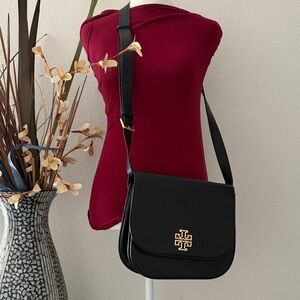 Tory Burch Black and Gold Crossbody Bag
